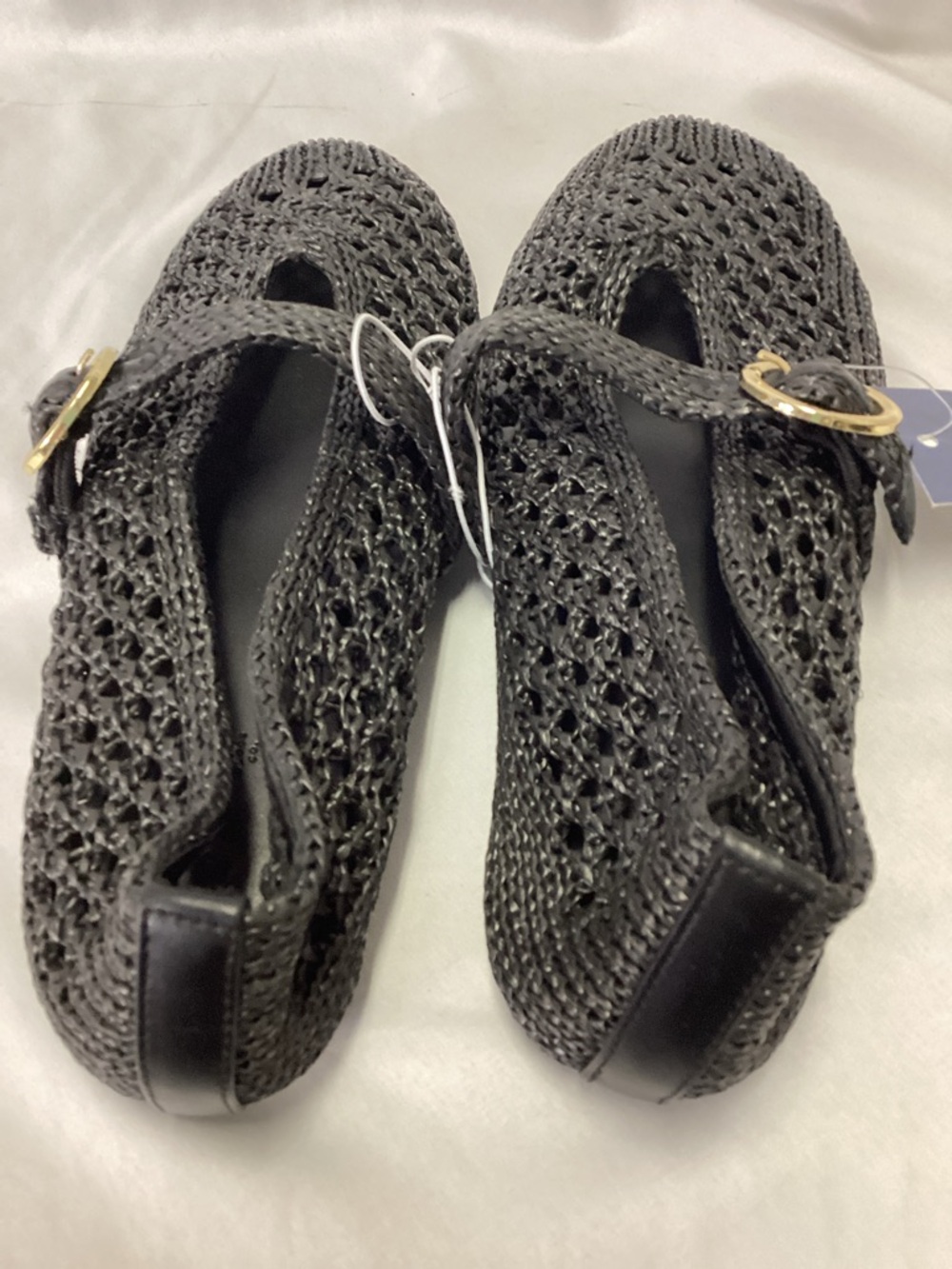 Women's Sia Knit Woven Mary Jane Flats - Universal Thread™ Black - sz 7 - new - Picture 6 of 7